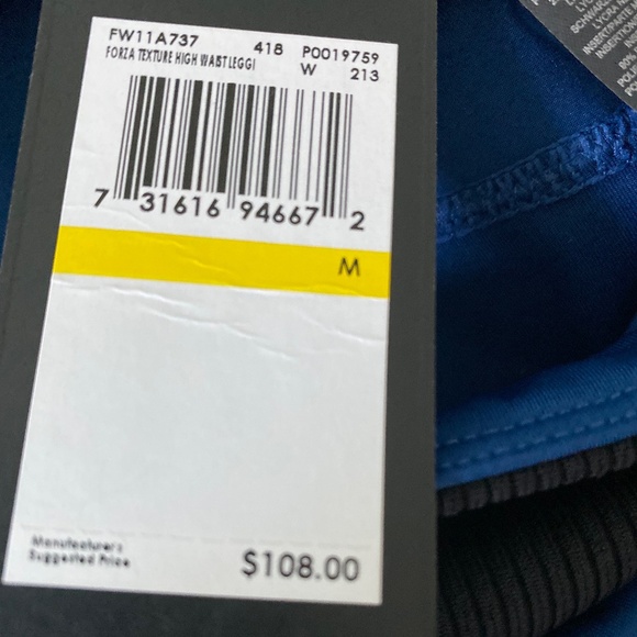 NWT FILA Forza Texture High Waist Leggings Sz M - Picture 7 of 8